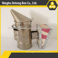 Beekeeping tools stainless steel cobber smoker with leather bellow